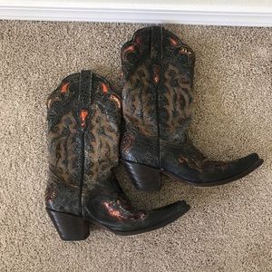 Python Leather Stetson Cowboy Cowgirl Boots